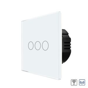 Intrerupator Triplu Wi-Fi + RF433 cu Touch din Sticla LUXION