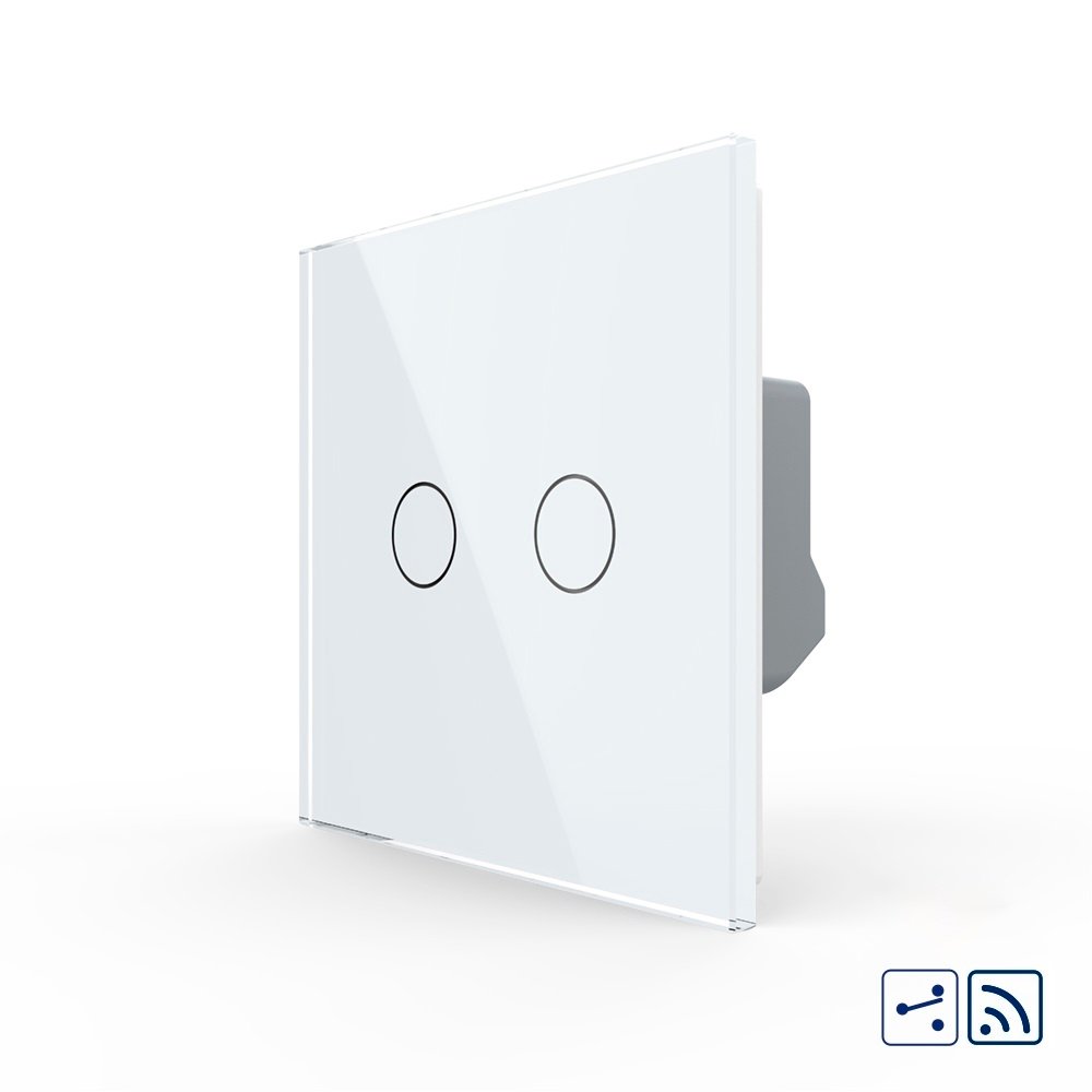 Intrerupator Dublu Cap Scara / Cruce Wireless cu Touch LIVOLO – Serie Noua
