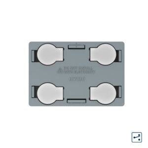 Modul intrerupator cvadruplu cap scara / cruce cu touch Livolo, standard Italian