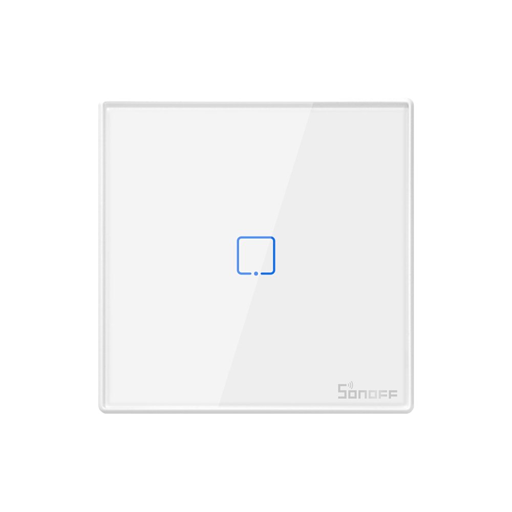 Telecomanda Sonoff T2EU1C-RF cu 1 canal, 433 MHz, Semnal RF, Alb