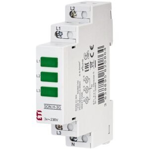 Lampa de semnalizare ETI, LED, verde, 230VAC, sina DIN Eti 002471556