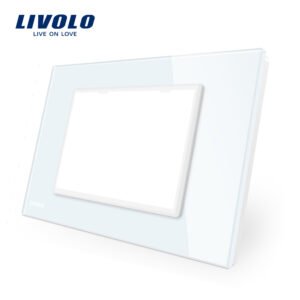 Rama priza tripla LIVOLO din sticla – standard italian