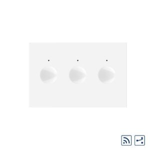 Modul intrerupator triplu cap scara / cap cruce wireless cu touch Livolo standard Italian, Serie noua