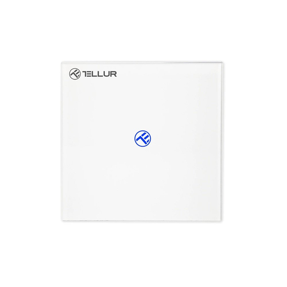 Intrerupator Simplu Wi-Fi cu Touch din Sticla Tellur, SS1N, 1 Port