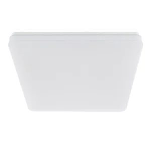 Plafoniera inteligenta LED RGB Tellur, Control vocal, 24W, Wi-Fi, 33 cm, Forma patrata