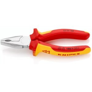 Patent combinat izolat 1000V, cu manere multicomponent, testate VDE cromat 160 mm Knipex 03 06 160