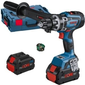 Masina de gaurit si insurubat cu 2 acumulatori, Bosch GSR 18V-150 C 06019J5005, Li-Ion, 18 V, 8 Ah, 150 Nm, valiza speciala
