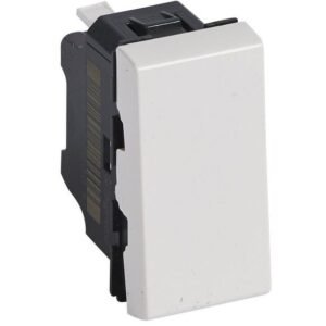Intrerupator simplu 1 modul Legrand Mosaic 077000 / 077000L, alb