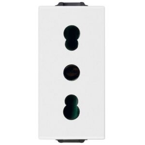 Priza 1 modul standard italian Vimar Neve Up 09203, 2P+E 16A P17/11 alb