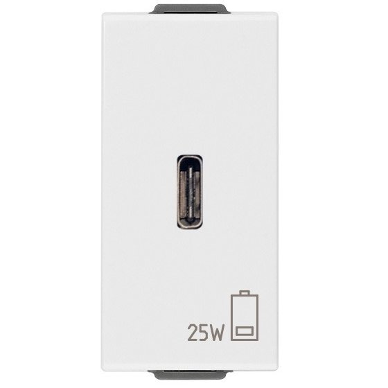 Priza USB-C 1 modul Vimar Neve Up 09292.C, 5V 1,5A alb