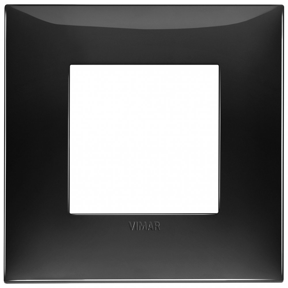 Rama 2 module Vimar Neve Up 09662.04, plastic Glossy negru