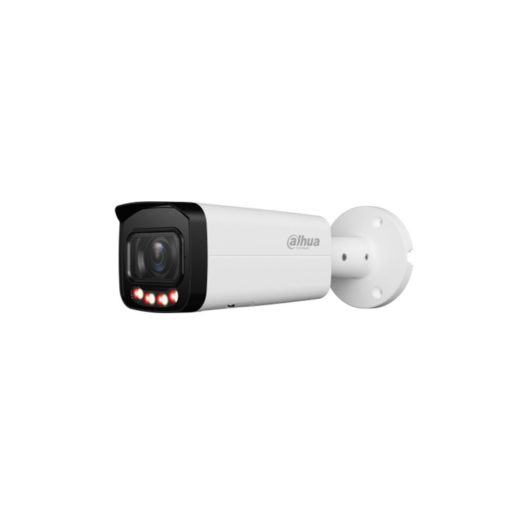 Camera supraveghere exterior IP cu iluminare duala Dahua WizSense IPC-HFW2449T-ZAS-IL-27135, 4 MP, 2.7 mm – 13.5 mm, IR/lumina calda 60 m, slot card, microfon, PoE
