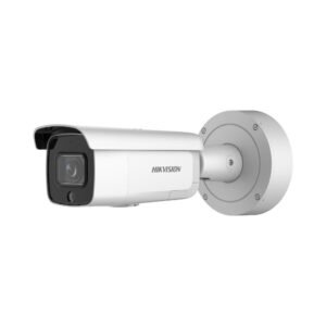 Camera supraveghere exterior IP Hikvision AcuSense DarkFighter DS-2CD2686G2-IZSU/SL(2.8-12MM)(C), 8 MP, 2.8 – 12 mm, motorizata, IR 60 m, microfon/difuzor, slot card, PoE, lumina stroboscopica, protectie perimetrala