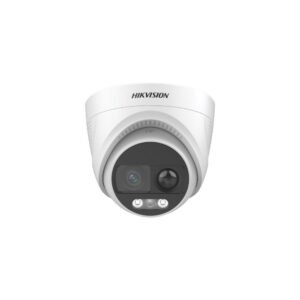 Camera supraveghere Dome ColorVu HikVsion DS-2CE72KF3T-PIRXO-2.8MM, 3K, 2.8 mm, lumina calda 20 m, PIR, sirena, stroboscop, difuzor incorporat