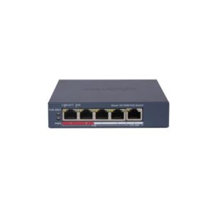 Switch smart cu 4 porturi PoE Hikvision DS-3E1105P-EI(V2), 10/100Mbps, 1 uplink, MAC 2000, cu management