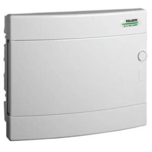 Cofret de distributie din plastic, Noark 101518 PNF 12W, montare incastrata, usa alba, IP40, 1 rand, 12 module