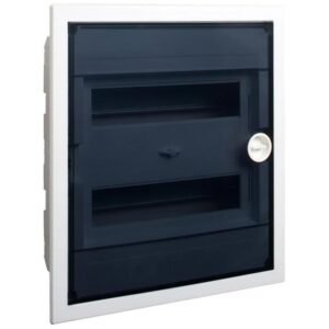Cofret de distributie din plastic, Noark 101530 PXF 24T,usa plata trasparenta, montare incastrata , IP40, 2 randuri, 24 module