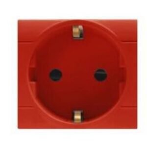 Priza 2 module 16A rosie Scame 101.6412.R