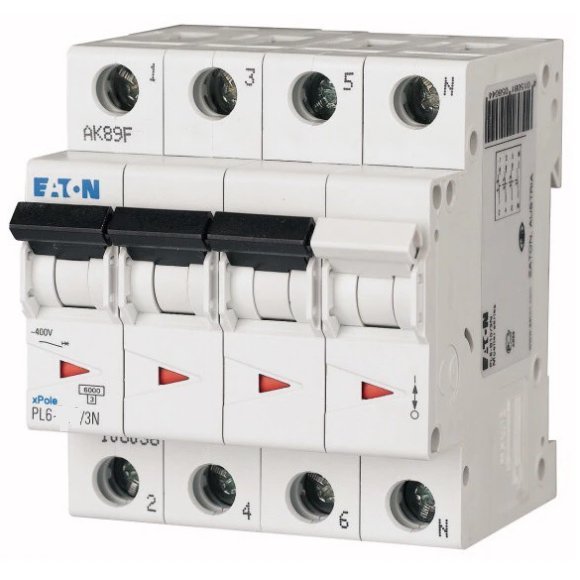 Siguranta automata 4P (3P+N) 25A Eaton PL6-C25/3N Eaton 106912