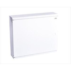 Tablou metalic de distributie plat, aparent, 2 randuri (24MU), 48MU, culoare alba,usa plina, Noark 109814