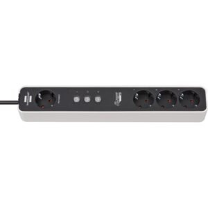 Prelungitor Smart Brennenstuhl Connect Ecolor WIFI, 1.5m, 4prize, 3 canale, Alexa, Google 1153240626
