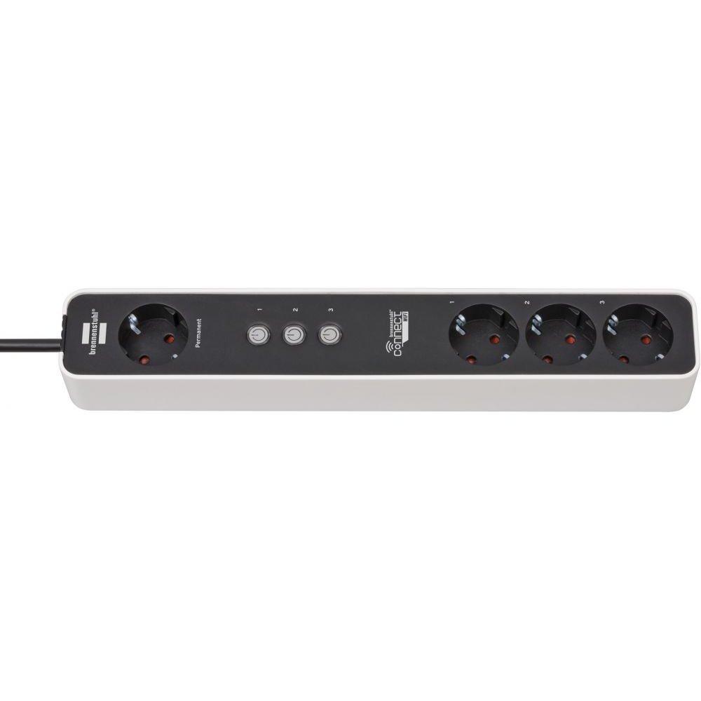 Prelungitor Smart Brennenstuhl Connect Ecolor WIFI, 1.5m, 4prize, 3 canale, Alexa, Google 1153240626