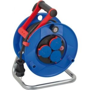 Prelungitor exterior Brennenstuhl Garant cu tambur, 3 prize, AT-N05V3V3-F 3G1,5, 25m, IP44 1218580