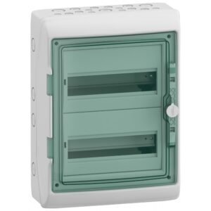 Tablou electric aparent Kaedra, Ip 65, 2 X 12 Module, Usa Transparenta, Schneider, 13983
