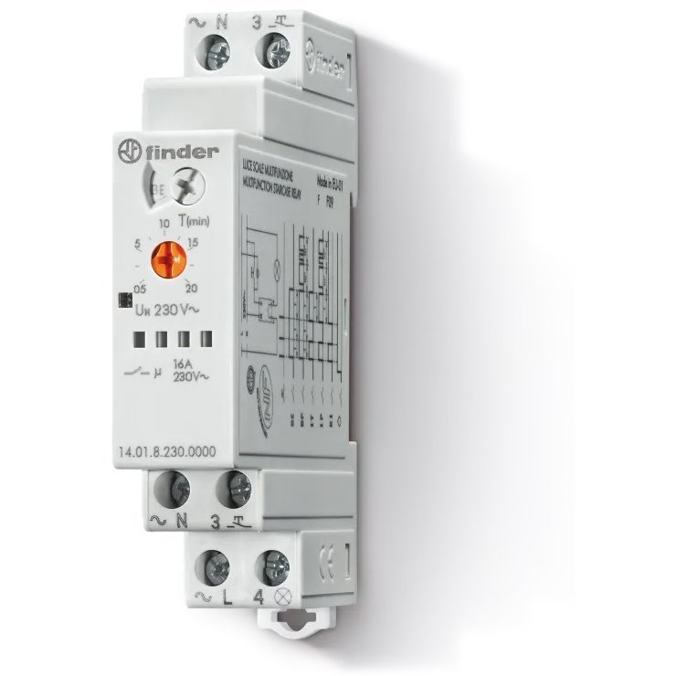 Automat de scara electronic multifunctional 1ND 16A Finder 14.01.8.230.0000