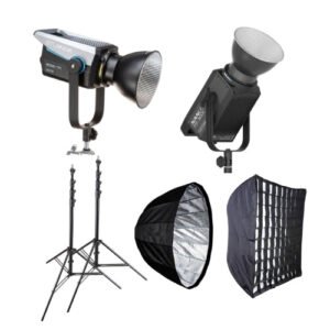 Kit lumina continua studio: Nanlite FC-300B + FS-300C RGB + stative si difuzii – Default Title