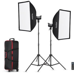 Godox SL100BI kit de 2 lumini LED + accesorii – Default Title