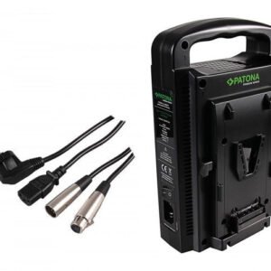 Patona Incarcator Dual V-Mount Sony cu 4-pin XLR – Default Title