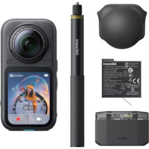 Insta360 X6 Essentials Bundle cameră video 360, 8K50, 2 acumulatori, negru – Default Title