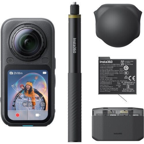 Insta360 X6 Essentials Bundle cameră video 360, 8K50, 2 acumulatori, negru – Default Title