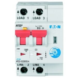 Dispozitiv de protectie impotriva arcului electric AFDD+ Eaton 187168, 2P, curba B, 10A, 30 mA, 10kA, tip A
