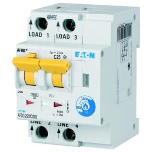 Dispozitiv de protectie impotriva arcului electric AFDD 2P C25A/30 mA tip AC Eaton 187227