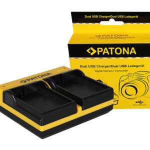 Patona incarcator dual EN-EL15, 2 sloturi, LCD, USB – Default Title