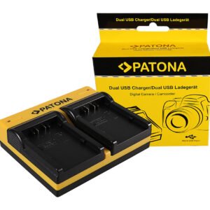 Patona incarcator dual Panasonic VW-VBD58, LCD, 2 sloturi – Default Title