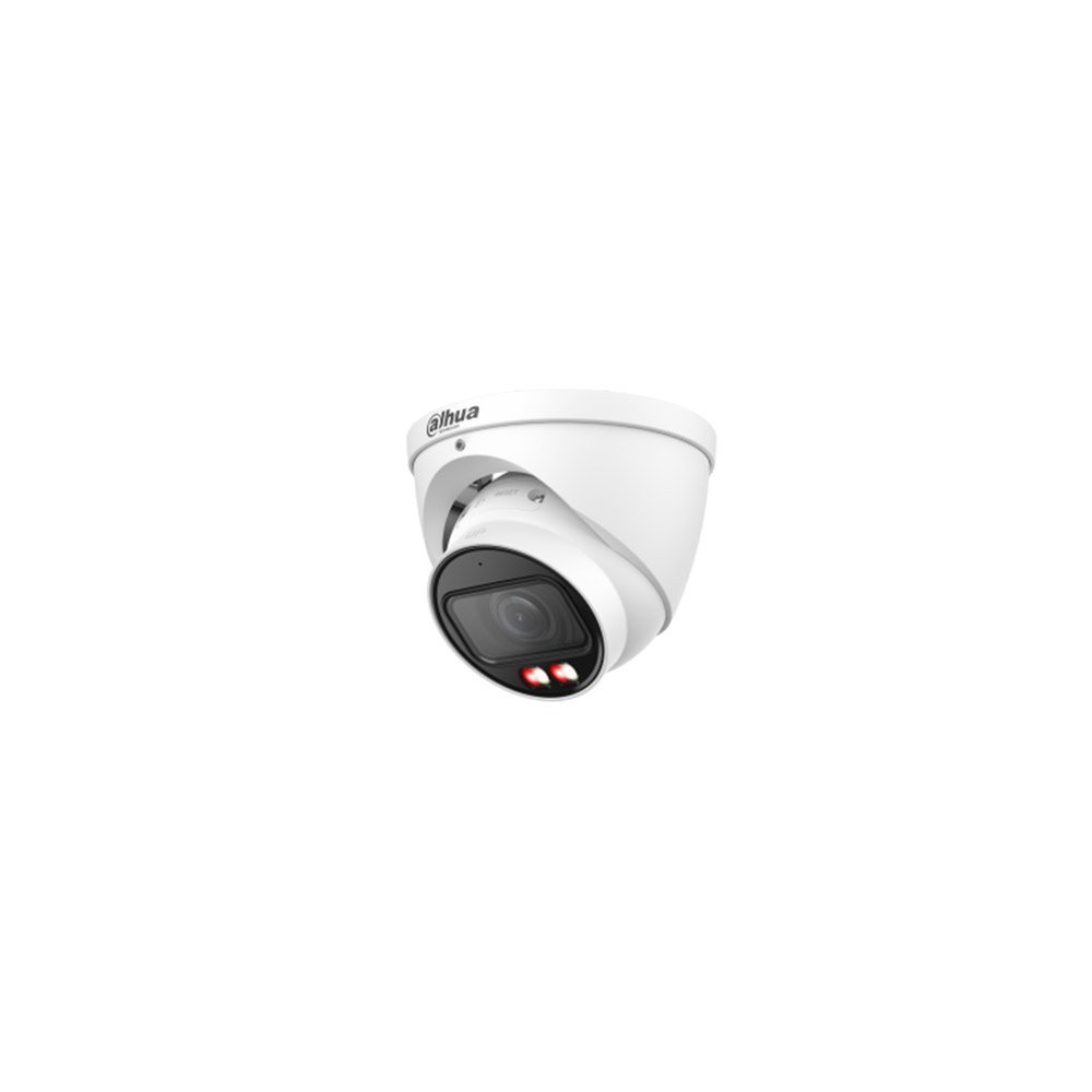 Camera supraveghere IP Dome cu iluminare duala Dahua WizSense IPC-HDW2449T-ZS-IL-27135, 4 MP, 2.7 mm – 13.5 mm motorizata, IR/lumina calda 40 m, microfon, slot card, PoE
