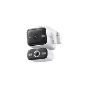 Camera supraveghere exterior IP WiFi6 PT cu lentila duala Tp-Link Tapo C575D, 2 x 4K, 2.53 mm + 8.0 mm, IR 30m, lumina alba 20m, slot card, microfon si difuzor, detectie cu AI oameni/vehicule/pet, control prin aplicatie, patrulare, Smart Focus, PoE