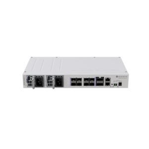 Switch rackabil cu 8 porturi SFP28 MikroTik CRS510-8XS-2XQ-IN, 2x QSFP28 100G, PoE, cu management