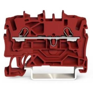 Set 5 bucati clema sir cu 2 conductori 2.5mm Wago 2002-1203, rosu