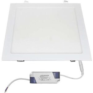Spot LED, tip panel, incastrat, patrat, 295x295x20mm, alb, 24W, 6300K, IP20 Lumen 21-0252000 / 06-252000