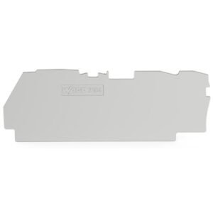 Placa de capat si intermediara; grosime 1 mm; pentru blocuri terminale cu 3 conductori, gri Wago 2104-1391 / buc