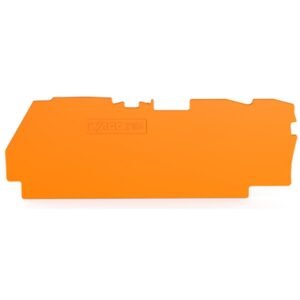 Placa de capat si intermediara; grosime 1 mm; pentru blocuri terminale cu 3 conductori, portocaliu Wago 2104-1392 / buc
