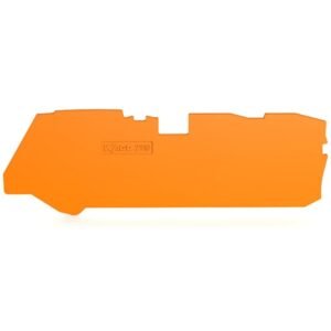 Placa de capat si intermediara; grosime 1 mm; pentru blocuri terminale cu 3 conductori, portocaliu Wago 2110-1392 / buc