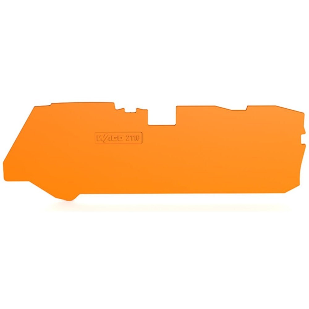 Placa de capat si intermediara; grosime 1 mm; pentru blocuri terminale cu 3 conductori, portocaliu Wago 2110-1392 / buc