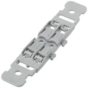 Set 5 bucati suporti pentru 2 cleme prelungire cabluri Wago cu prindere pe sina Wago 221-2502