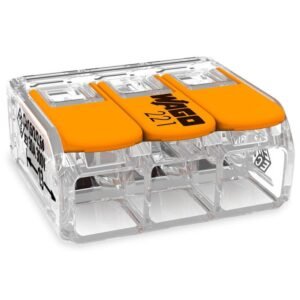 Set 10 cleme cu maneta 3 poli x 0.5 – 6mm2, 450V/4 kV/2, 41A Wago 221-613