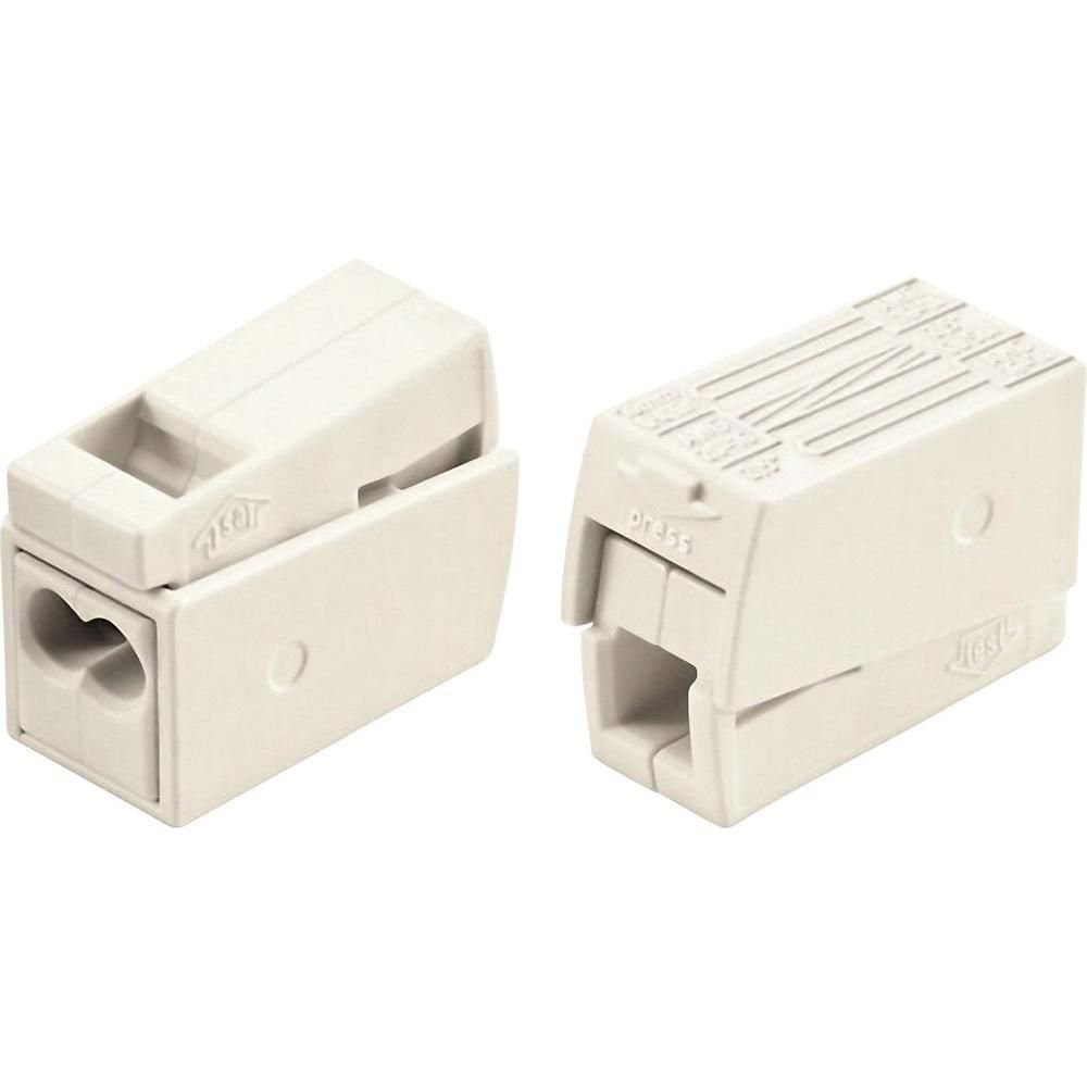 Set 10 conectori cu buton 1P/3pin 2,5mm2 24A Wago 224-112